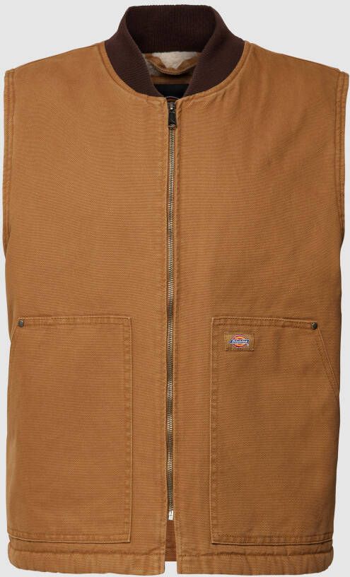 Dickies Duck Canvas Vest Bodywarmers Kleding sw brown duck maat: XL beschikbare maaten:S L XL