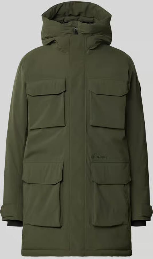Didriksons Parka met capuchon en pattetassen model 'AIDEN'