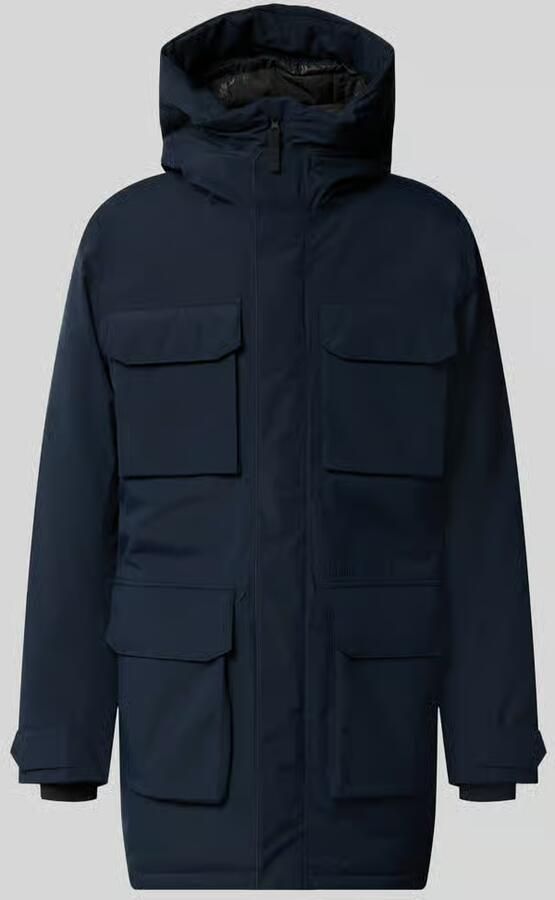 Didriksons Parka met capuchon en pattetassen model 'AIDEN'