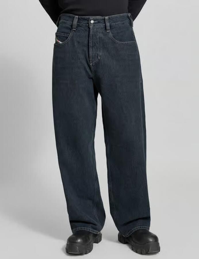 Diesel Baggy jeans met labelpatch model 'H-JEANS' - Foto 3