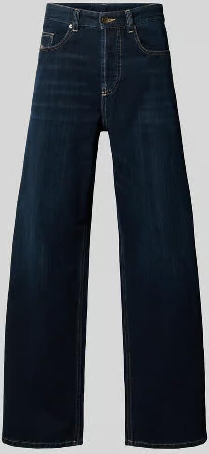 Diesel baggy jeans van denim met dark wash model 'H-JEANS' - Foto 3