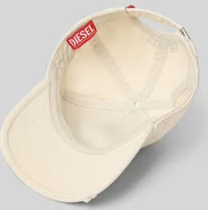 Diesel Baseballpet met labeldetail