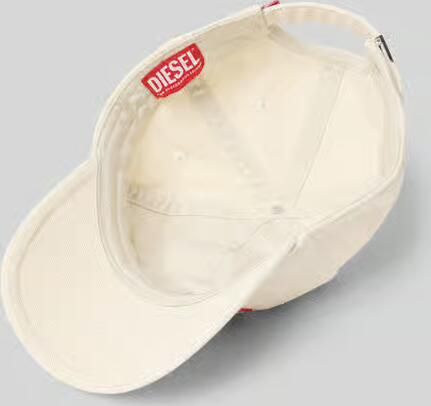 Diesel Baseballpet met labelstitching