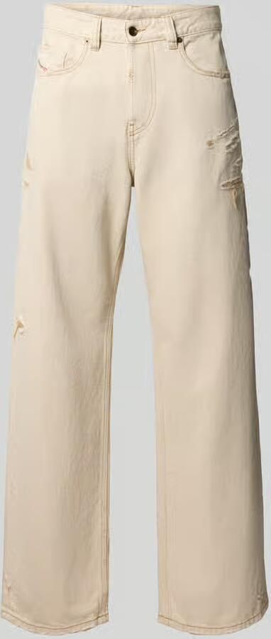 Diesel High waist baggy jeans met destroyed-details - Foto 3