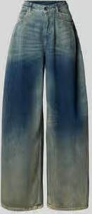 Diesel High waist wide leg jeans met kleurverloop