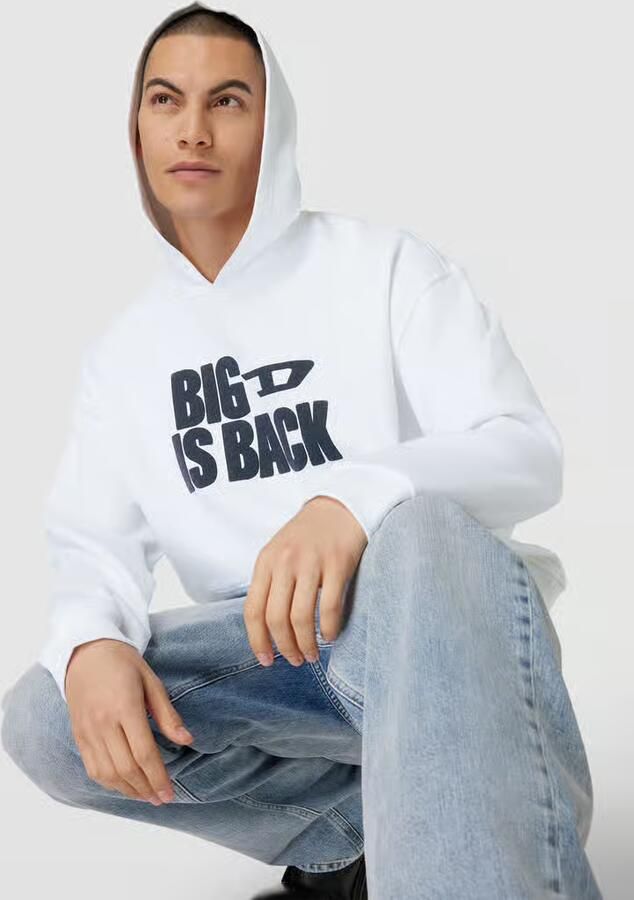 Diesel hoodie met labelprint