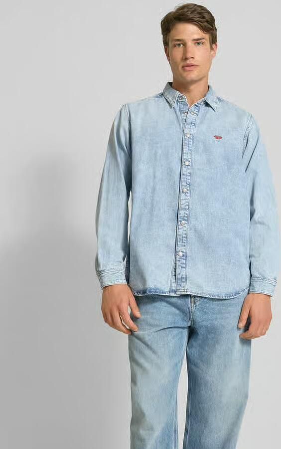 Diesel Jeanshemd met drukknoopsluiting - Foto 2