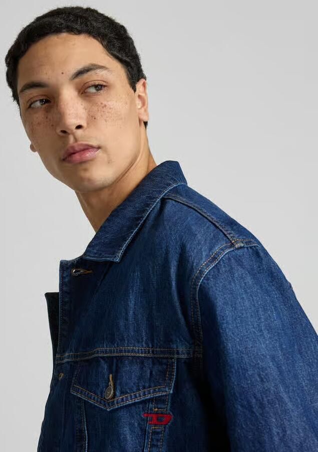 Diesel Jeansjack met knoopsluiting