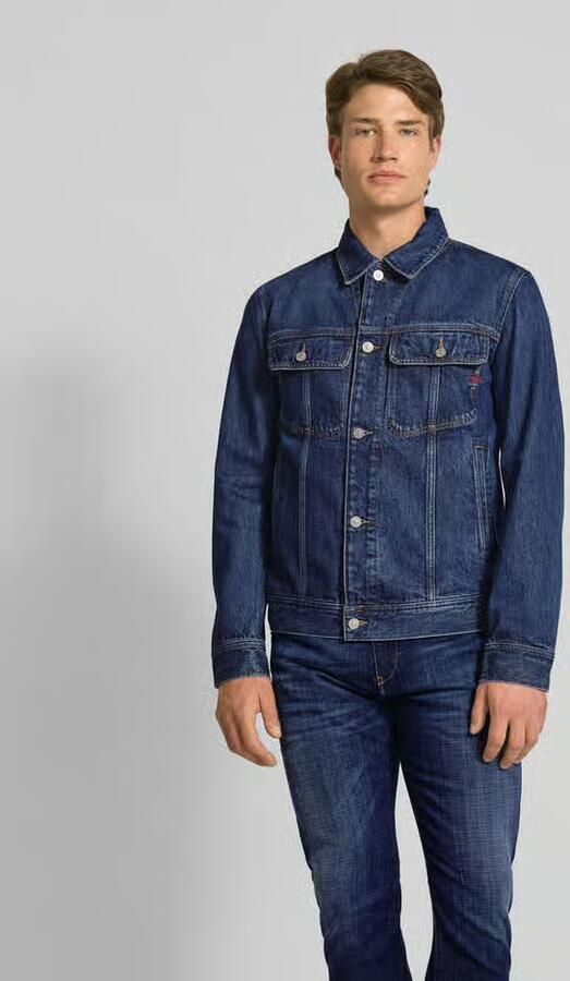 Diesel Jeansjack met knoopsluiting - Foto 3