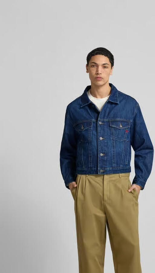 Diesel Jeansjack met knoopsluiting - Foto 2