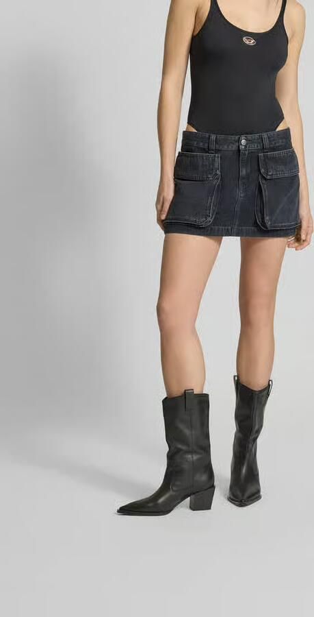 Diesel Jeansrok met klepzakken - Foto 3