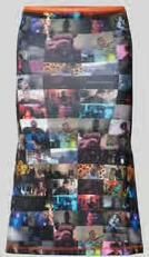 Diesel Knielange rok met elastische band