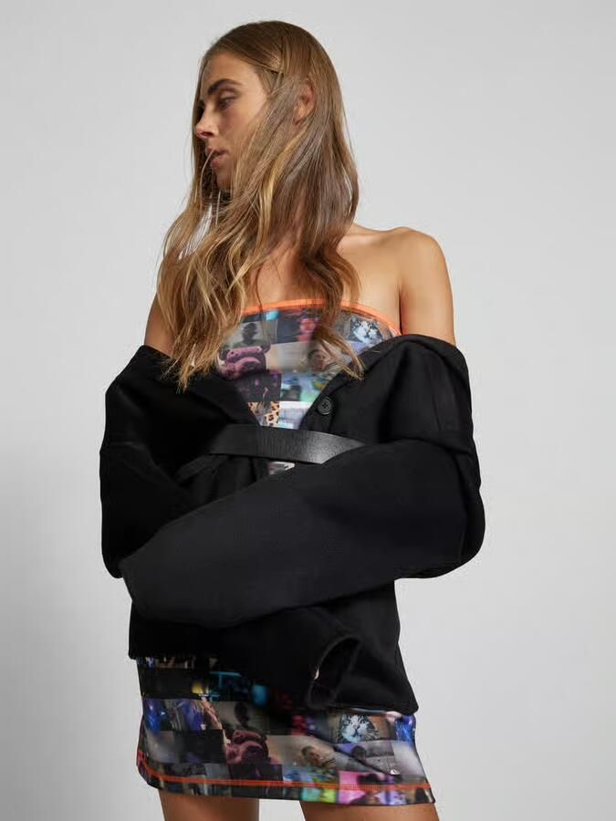 Diesel Knielange rok met elastische band