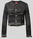 Diesel Kort jeansjack met borstzakken