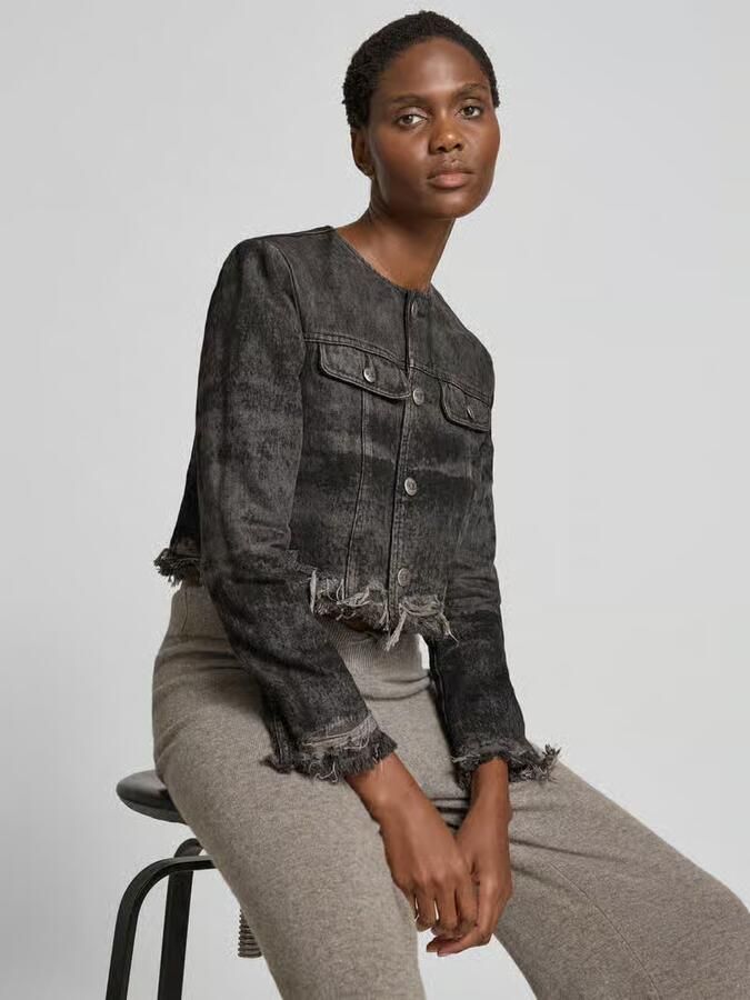 Diesel Kort jeansjack met borstzakken