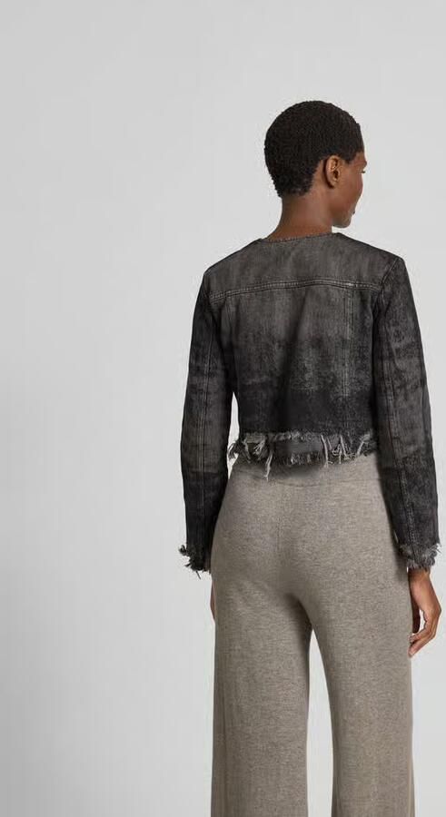 Diesel Kort jeansjack met borstzakken - Foto 3