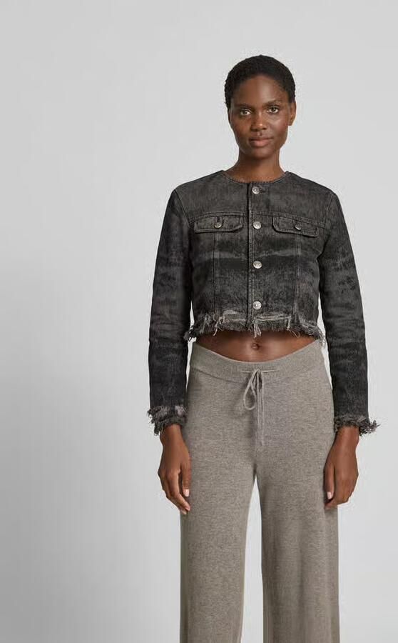 Diesel Kort jeansjack met borstzakken - Foto 2