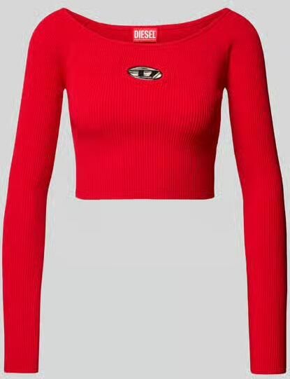 Diesel Kort shirt met lange mouwen en labeldetail - Foto 2