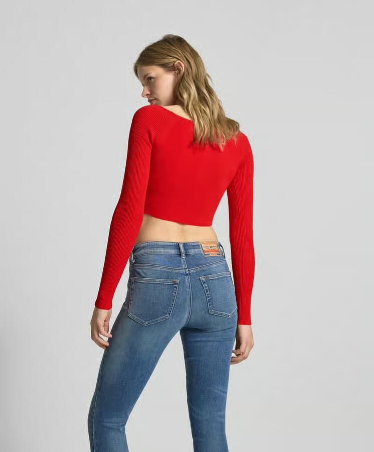 Diesel Kort shirt met lange mouwen en labeldetail - Foto 2