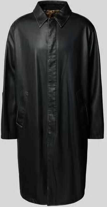 Diesel Lange jas in leerlook - Foto 2