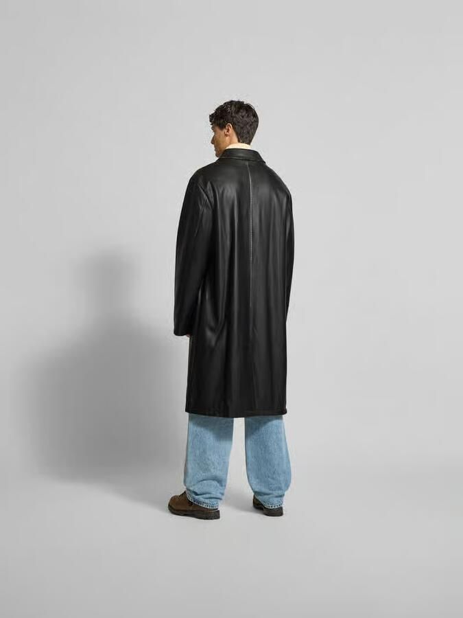 Diesel Lange jas in leerlook - Foto 2
