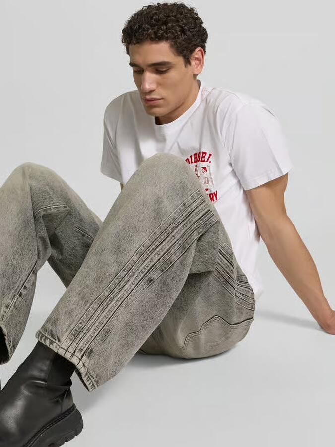 Diesel loose fit jeans van katoenmix
