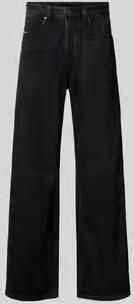 Diesel Low waist baggy jeans met labelpatch