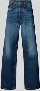 Diesel Low waist baggy jeans met labelpatch