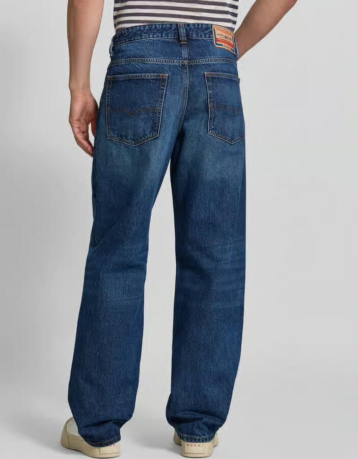 Diesel Low waist baggy jeans met labelpatch - Foto 2