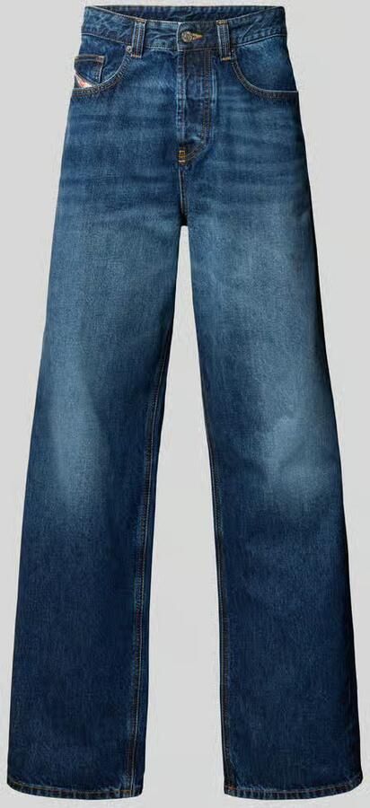 Diesel Low waist baggy jeans met labelpatch - Foto 3