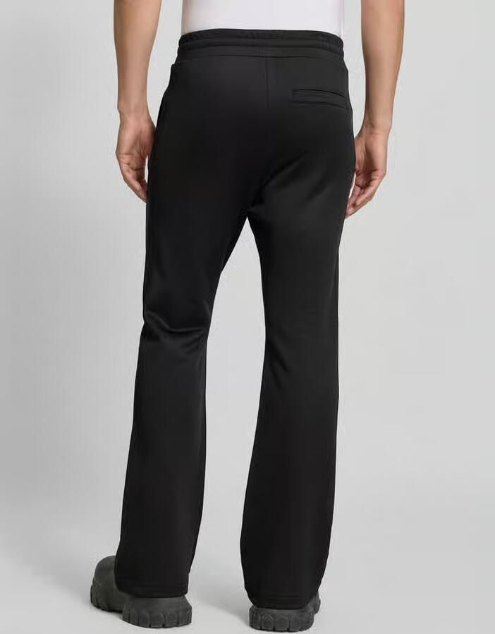 Diesel Low waist leren broek met logodetail - Foto 2