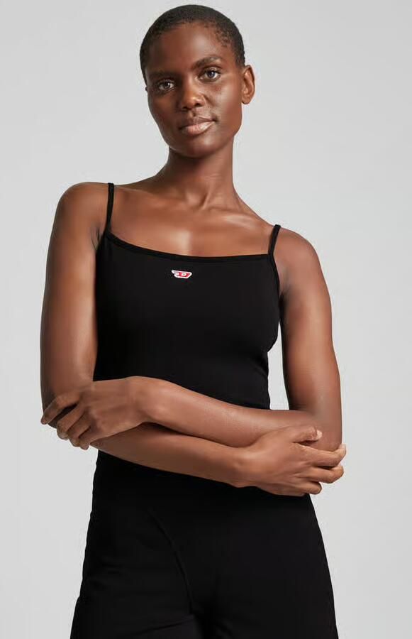 Diesel Midi-jurk met labeldetail
