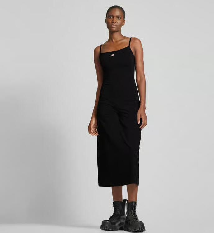 Diesel Midi-jurk met labeldetail - Foto 3