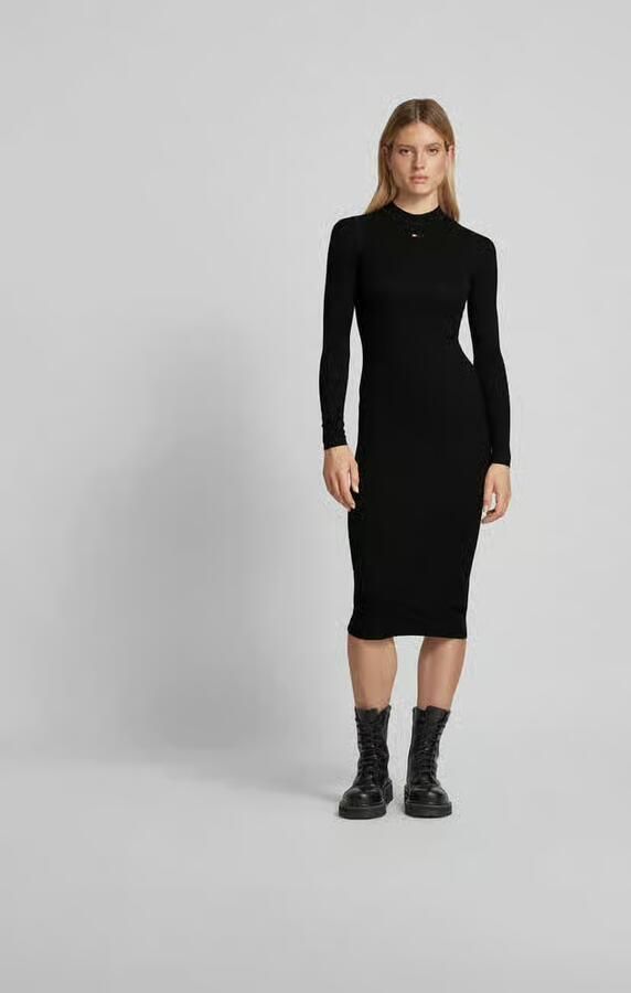 Diesel Midi-jurk met labelstitching - Foto 3
