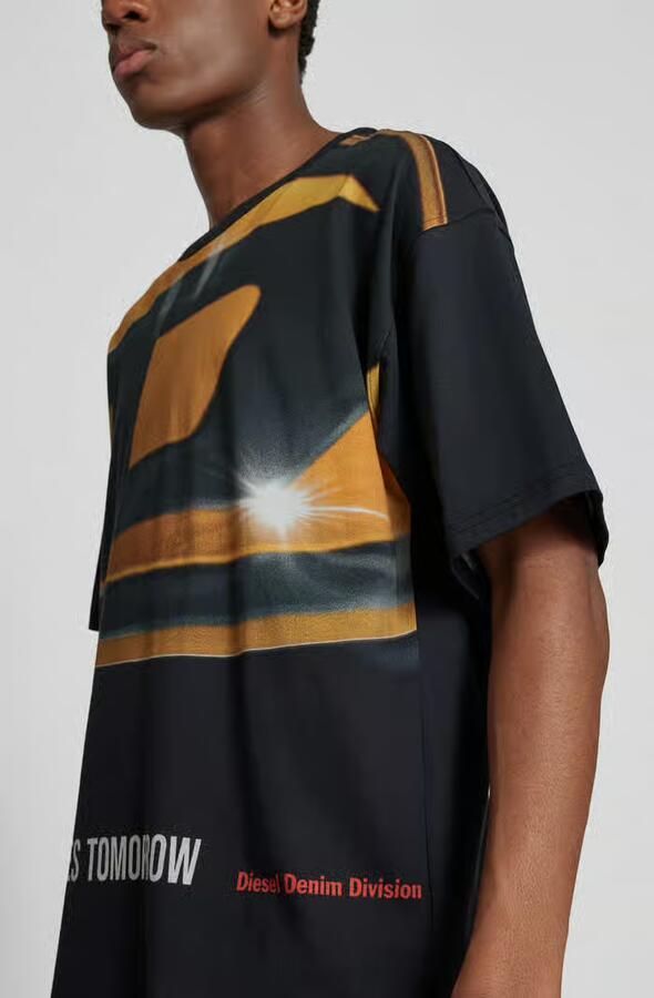 Diesel oversized t-shirt met statementprint