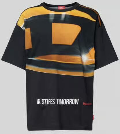 Diesel oversized t-shirt met statementprint - Foto 2