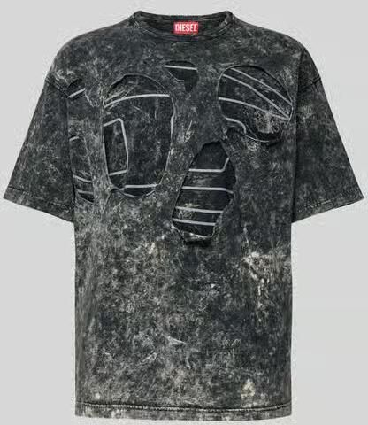 Diesel oversized t-shirt van puur katoen - Foto 2