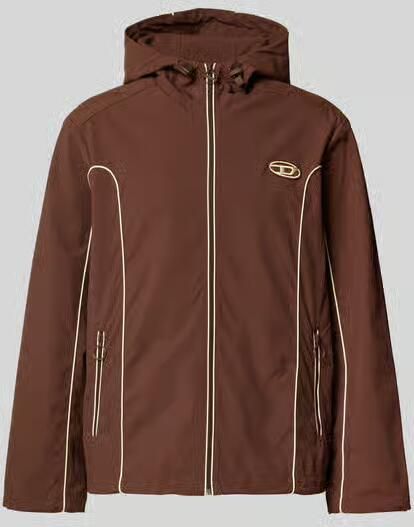 Diesel Regular fit jack met logopatch - Foto 2