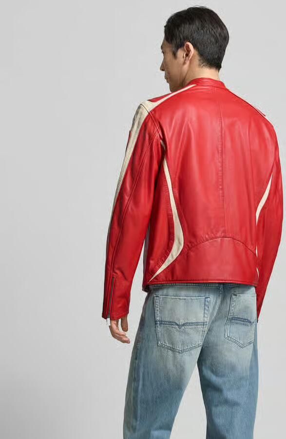 Diesel Regular Fit jas in lederlook - Foto 2