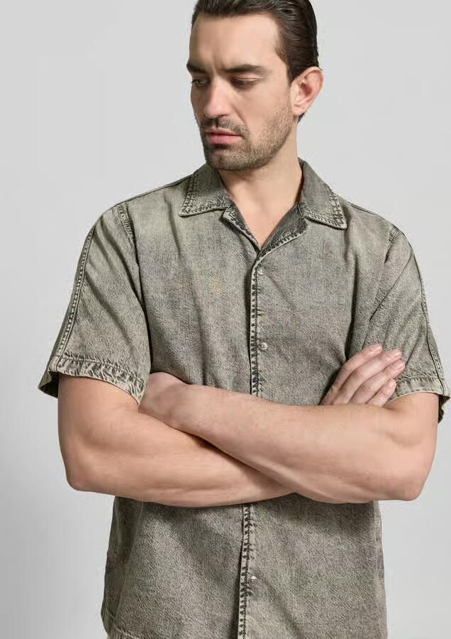 Diesel Regular fit Jeanshemd met lyocell