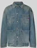 Diesel Regular fit jeansjack met platte kraag