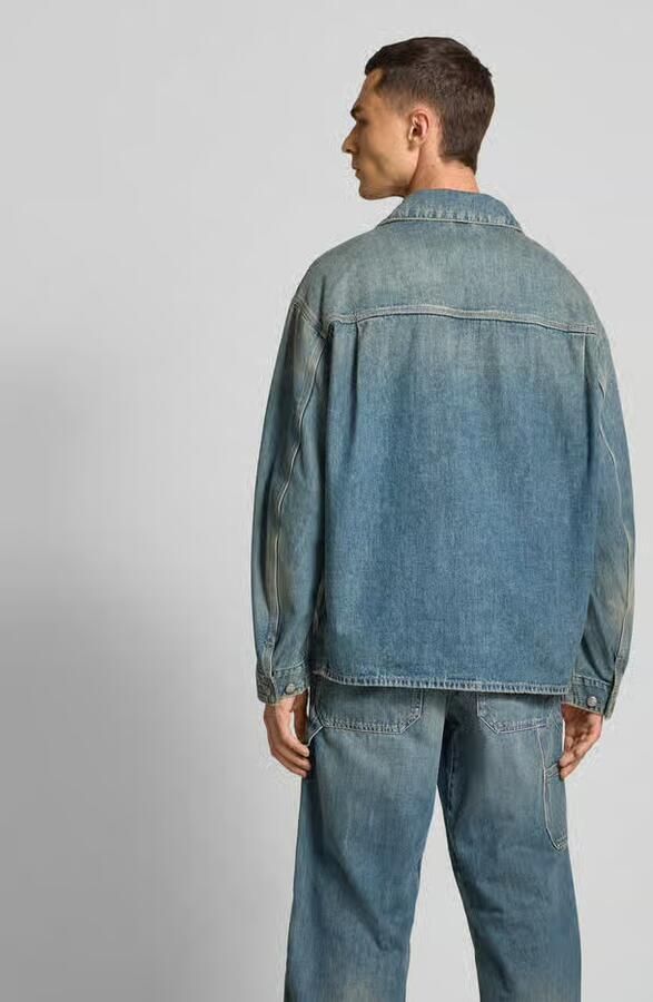 Diesel Regular fit jeansjack met platte kraag - Foto 2
