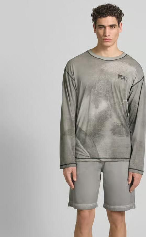 Diesel Regular fit shirt met lange mouwen van hennep-mix - Foto 3
