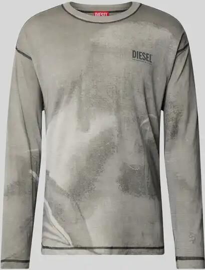 Diesel Regular fit shirt met lange mouwen van hennep-mix - Foto 2
