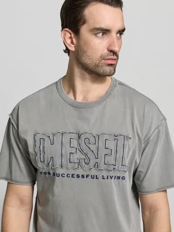 Diesel Regular fit T-shirt met Logodetail