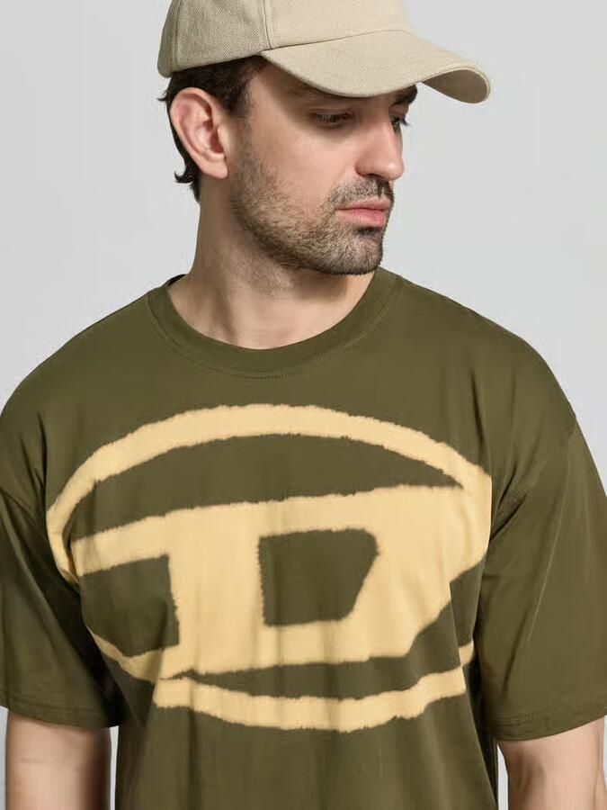 Diesel Regular fit T-shirt met logoprint