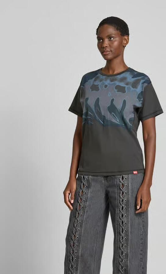 Diesel Regular fit T-shirt met motiefprint - Foto 3