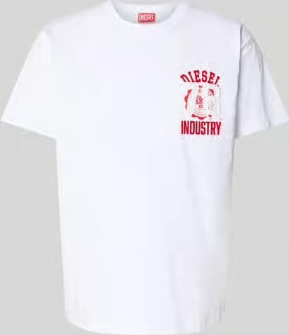 Diesel Regular fit t-shirt van puur katoen - Foto 2