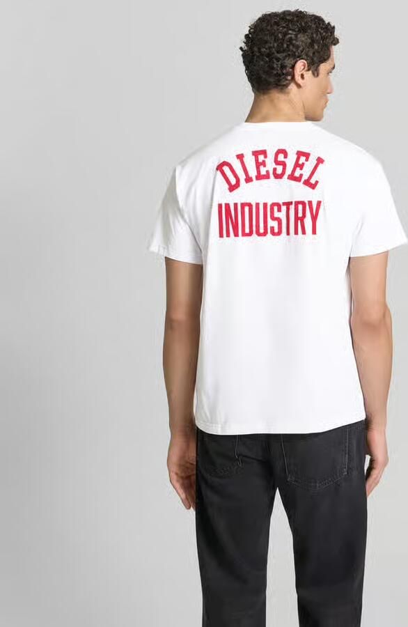 Diesel Regular fit t-shirt van puur katoen - Foto 2