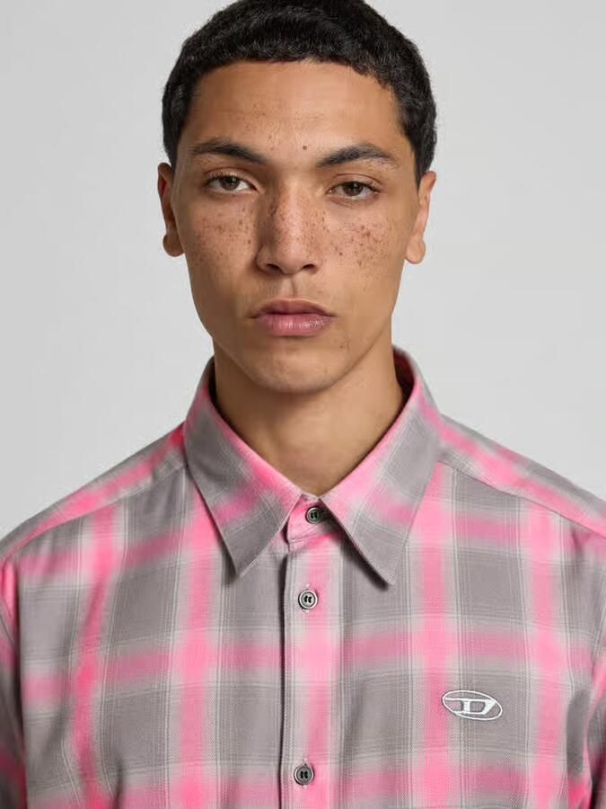 Diesel Regular fit vrijetijdsoverhemd met kentkraag